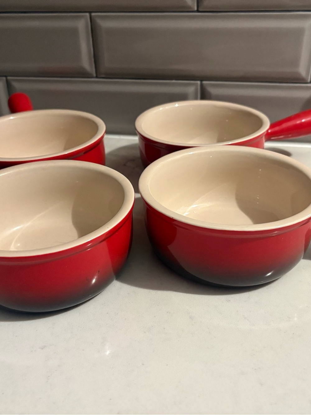 Kook French Onion Soup Bowls French Onion Crocks Bowl with Handles Set of 4 NWOT